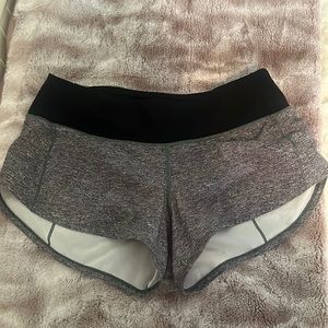 Size 4 Speed Up Low-Rise Lined Short Heathered Black